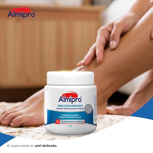Miniatura 4 de almipro Crema extra hidratante para pieles secas y delicadas, crema corporal hidratante y nutritiva con aceites de caléndula y almendra, sin