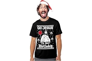Jesus It's Your Birthday Shirt Men Ugly Christmas Sweater Style Long Sleeve