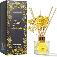 Vista 1 de Reed Diffuser Set-Lemon Verbena Scent Fragrance Oil Diffuser with 6 Reed Sticks Home & Bedroom Bathroom Decor,3.38 fl oz (100ml) (Lemon Verbena)