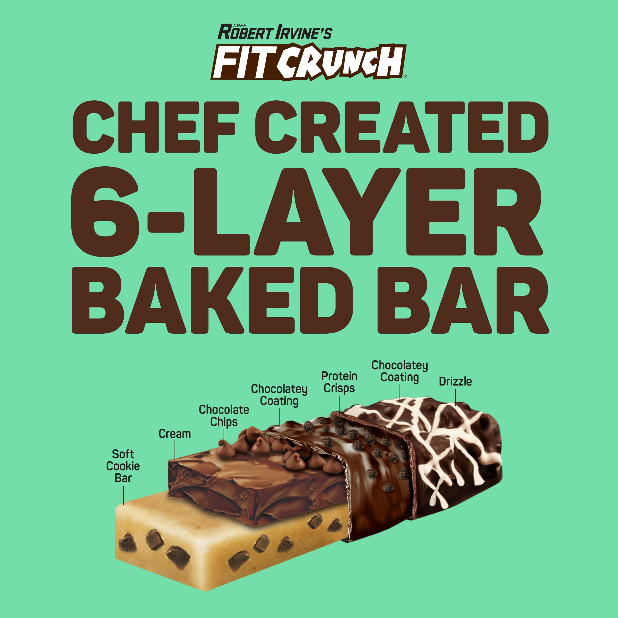 FitCrunch 16g High Protein Baked Bar, Mint Chocolate Chip, 12 Ct — Amazon image 5