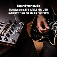 Vista 8 de IK Multimedia Pedal Tonex pedal estéreo de guitarra multiefectos y bajo con 150 preajustes, 15 PrePost FX, sintonizador, Tap Tempo, salida