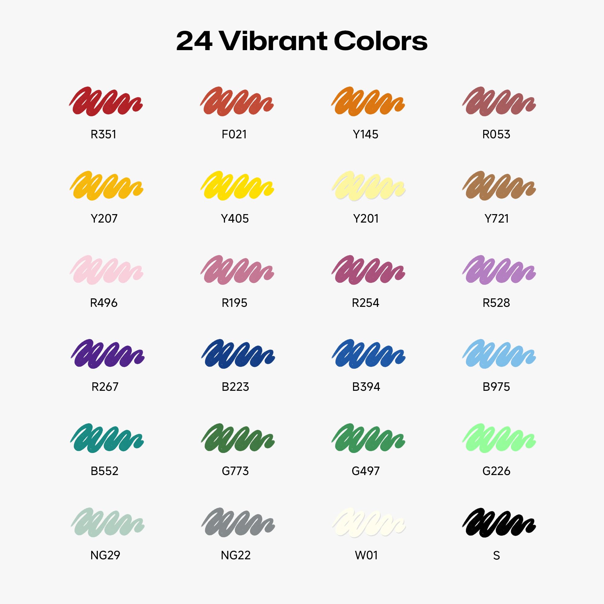 MemOffice Acrylic Paint Markers - 24 Colors -7
