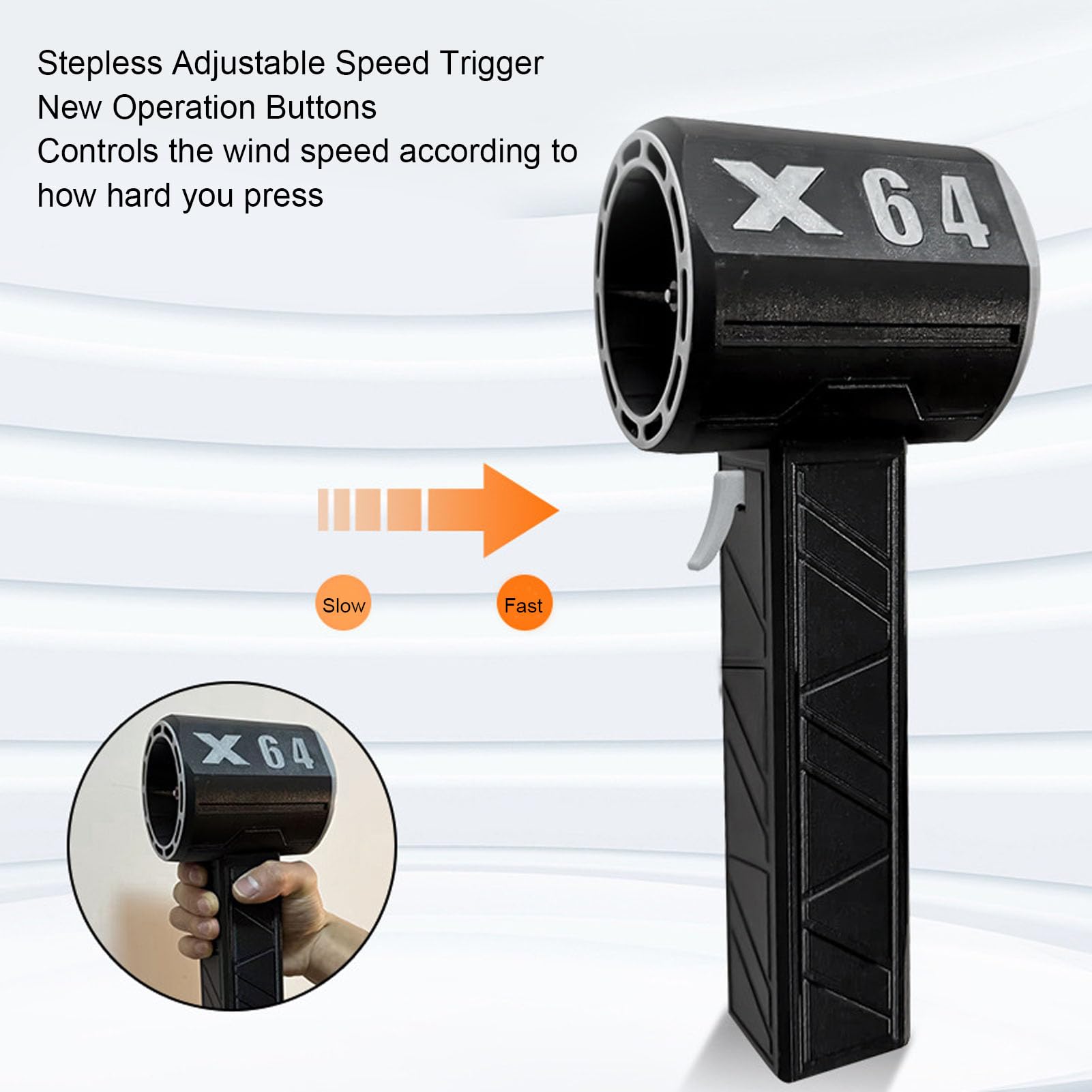 Souffleur De Voiture Puissant à Violent Jet Fan 8000mAh Moteur Sans Balais 64mm - Jardin