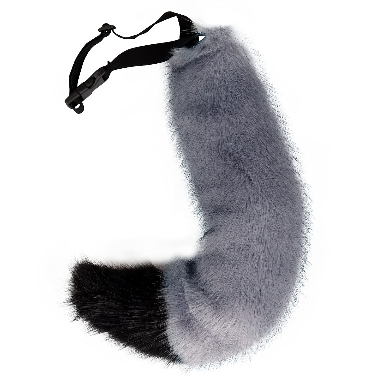 HAOANFaux Fur Wolf Tail Furry Wolf Fox Halloween Party Cosplay Costume Fancy Dress Props