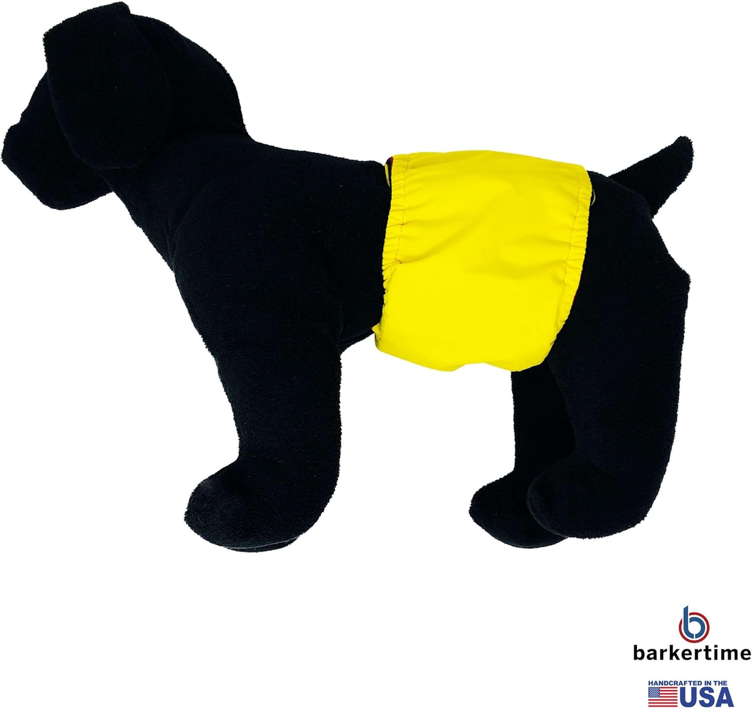 Lemon Yellow Dog Belly Band Male Wrap, XS Male Dog Diaper - Made in USA