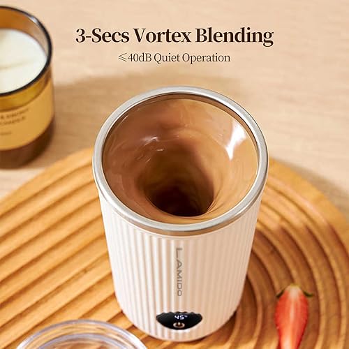 Miniatura 8 de Taza de café con agitación magnética de acero inoxidable 316 con batería y pantalla de temperatura, taza de mezcla automática recargable tipo C