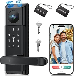 Video Smart Lock with Camera & Doorbell,...