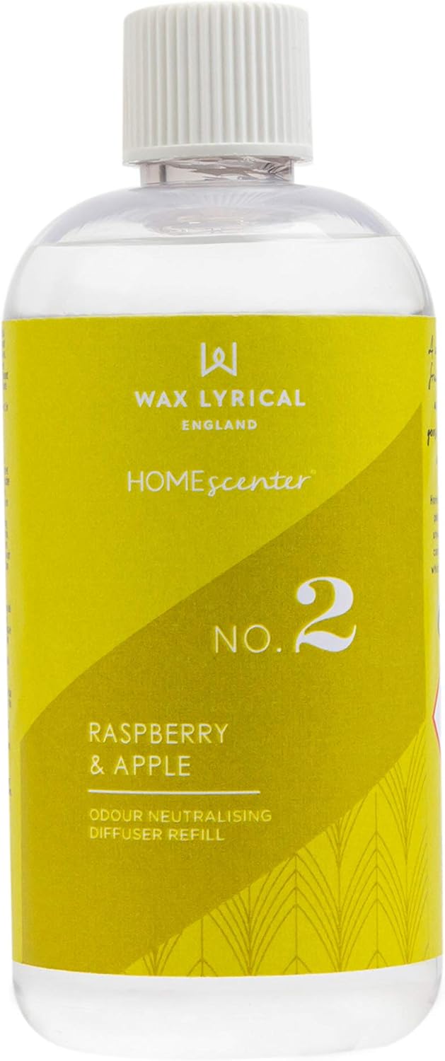 WAX LYRICAL Homescenter Reed Diffuser Refill 200ml, Raspberry & Apple