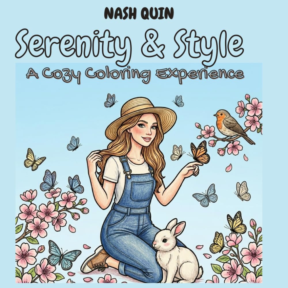 Serenity & Style: A Cozy Coloring Experience (Cozy Moments Series)