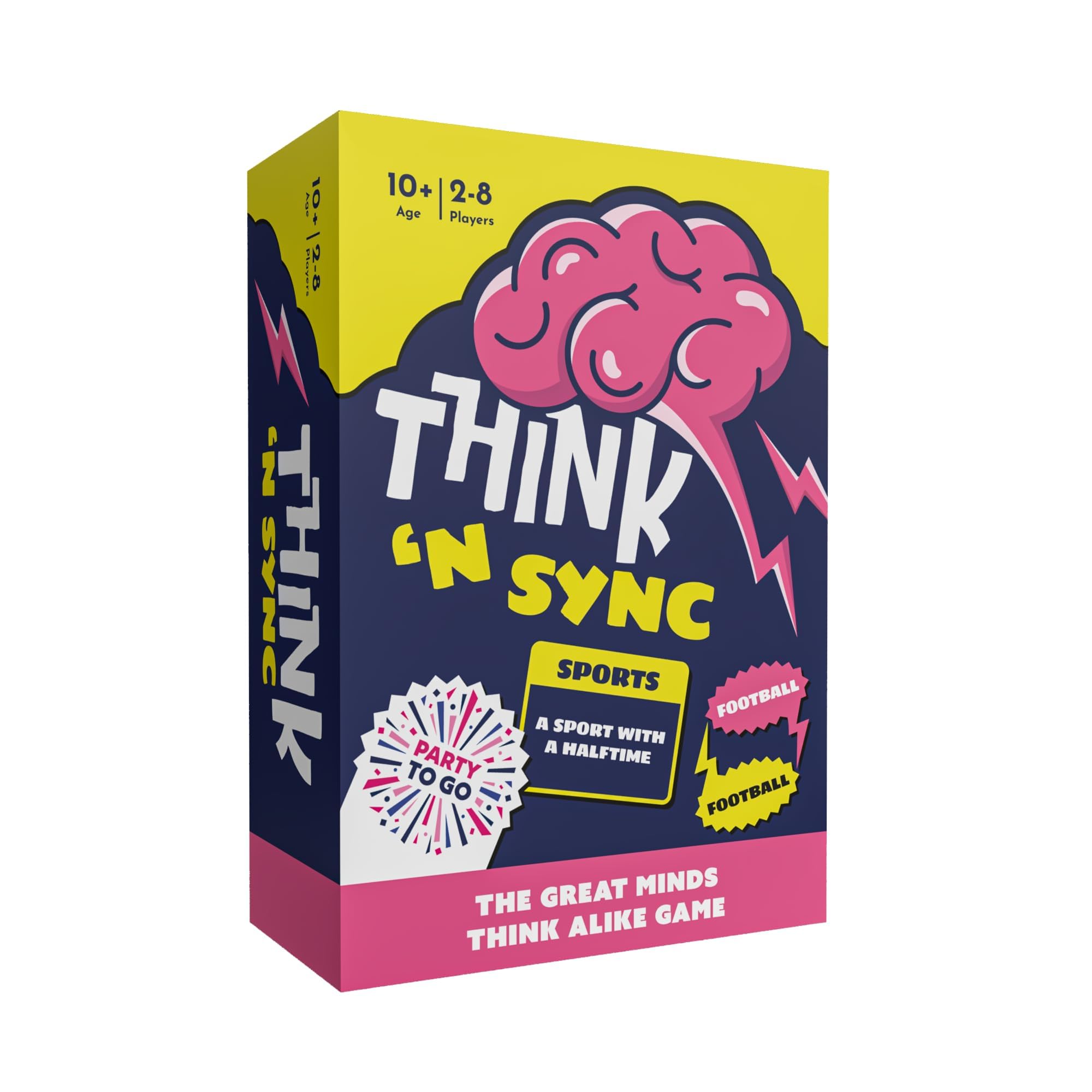 GamewrightThink 'N Sync - Fast-Paced Party Card Game for Families & Friends, Ages 10+, 3-8 Players