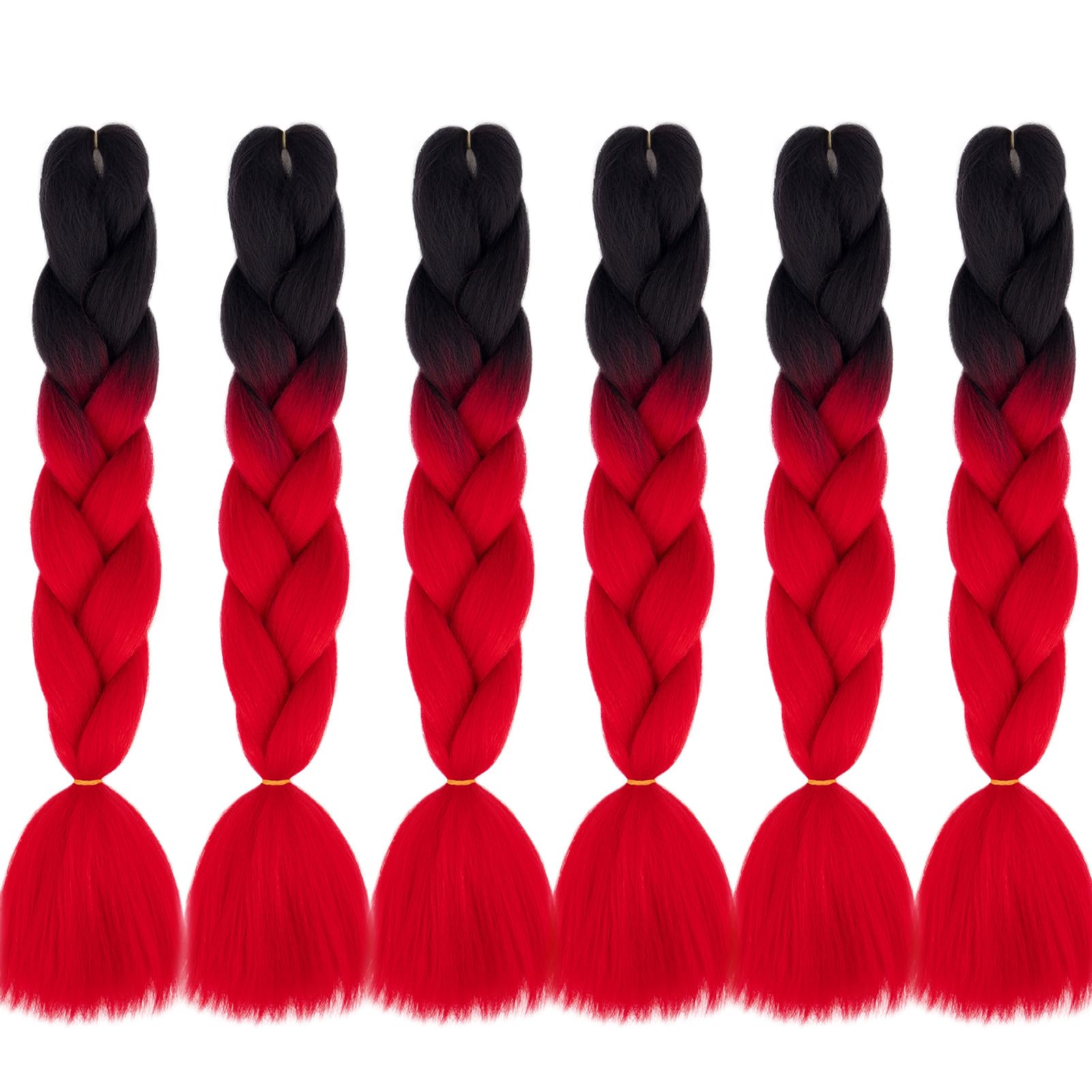 24inch Jumbo Braids Hair Extensions Ombre Braiding Hair Synthetic 3Pieces/lot Crochet Twist High Temperature African Box Braids, Sapphire Blue — view 133