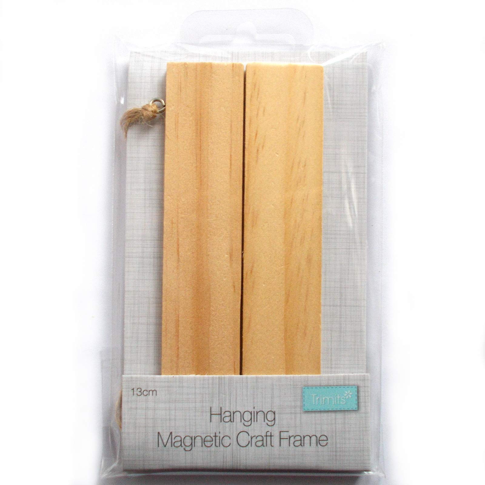Trimits Natural Hanging Magnetic Wooden Craft Frame Large 30Cm