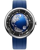 Mechanical Automatic Watch Blue Planet U Series Stainless Steel/Titanium/Ceramics Case Sapphire Crystal Fluororubber/Ceramics Strap Watches Gifts for Men and Women