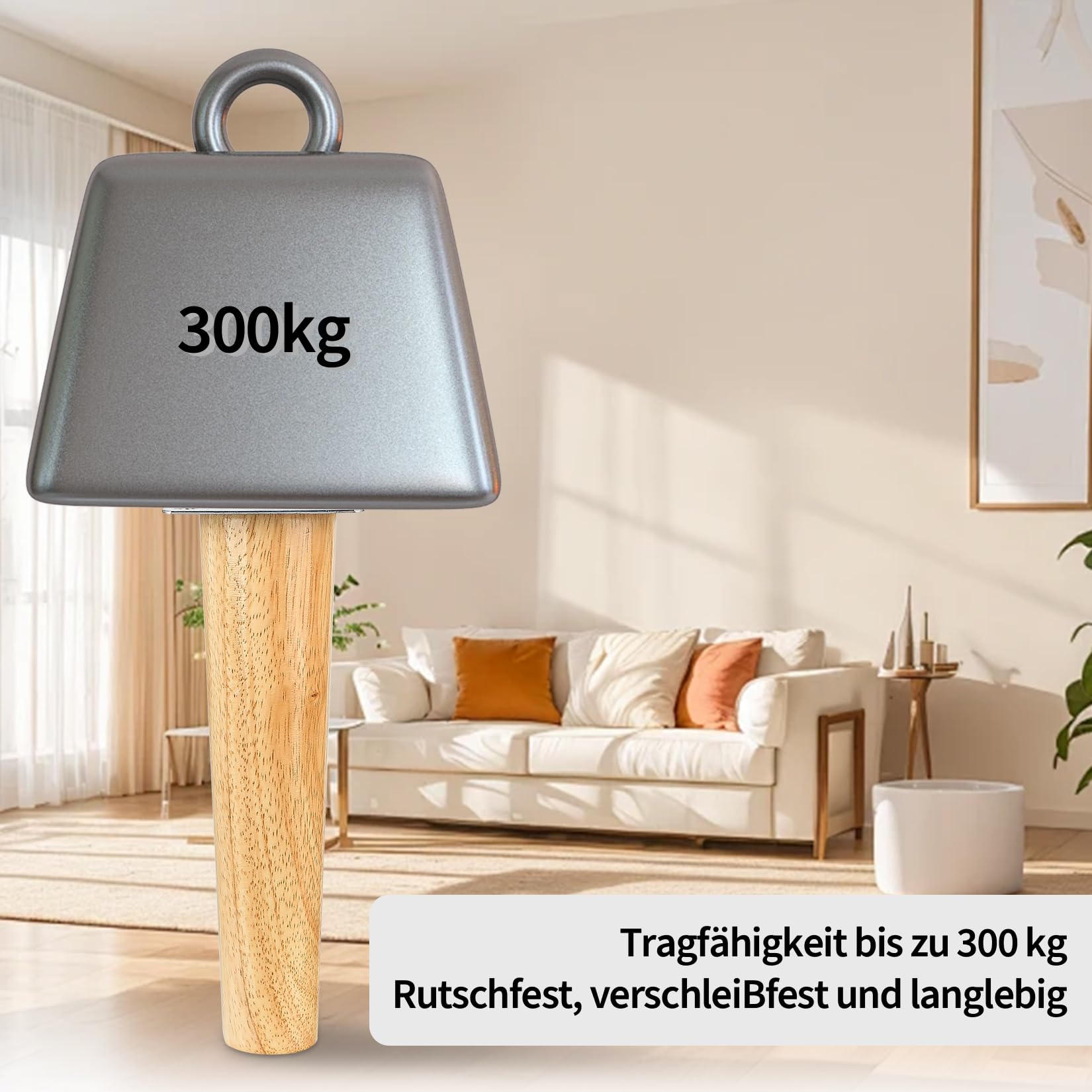 4 PiezasPatas para Muebles de Madera, 20 cm Patas Muebles Sofás, Patas de Mesa de Madera Cónicas para Mueble Mesa Gabinete Cama Mesitas Sillas Armarios Cónicas, con Accesorios