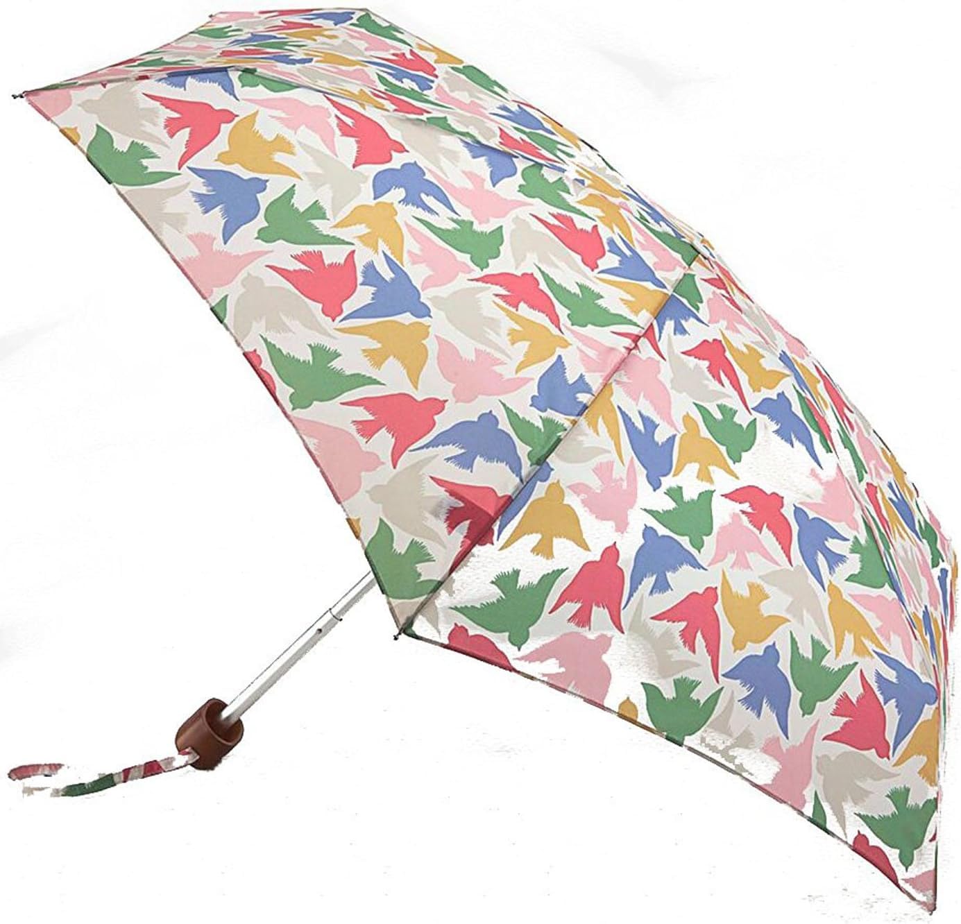Cath Kidston Small Graphic Bird Tiny Folding Umbrella & Cover Handbag Size