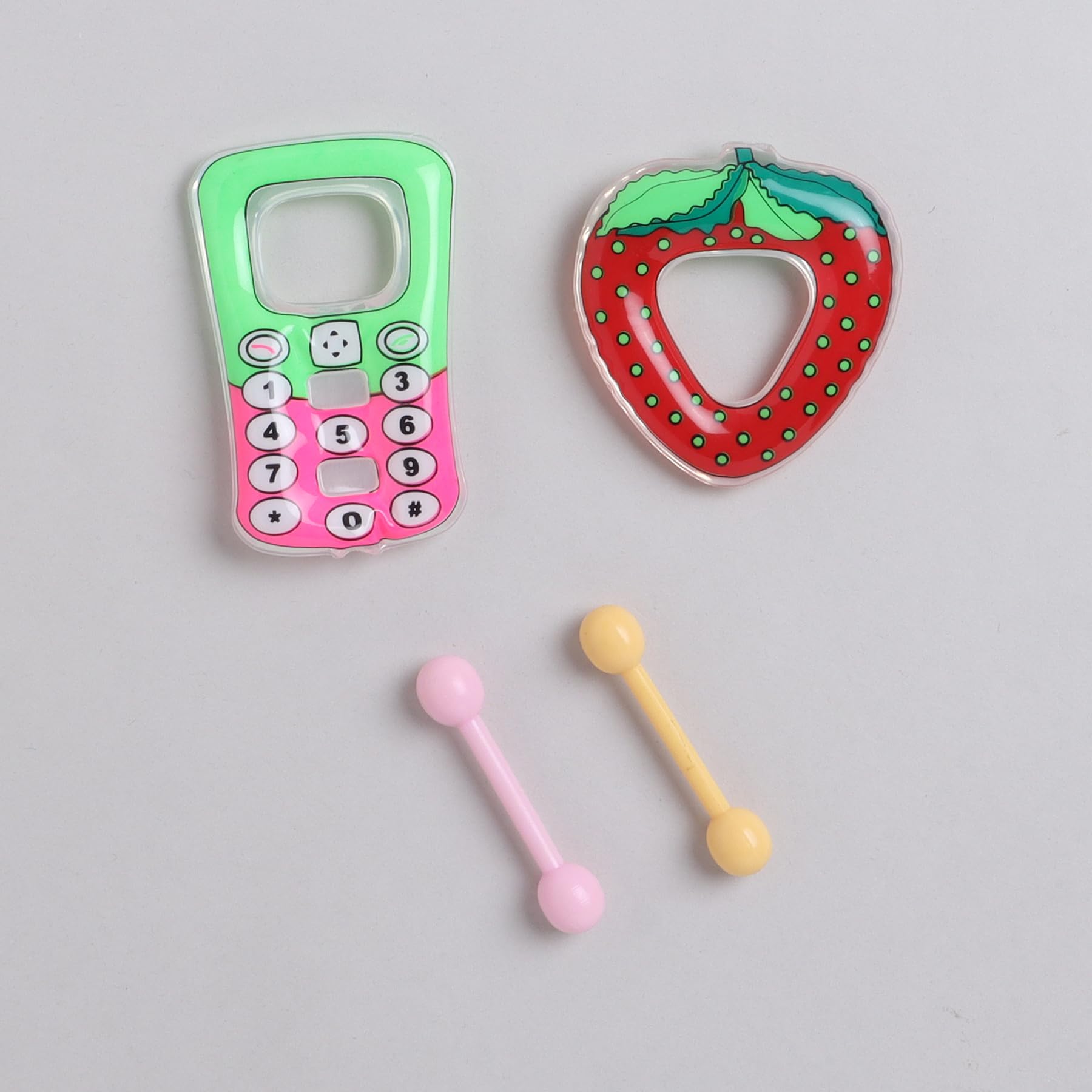 Love BabyTeething Set, BPA-Free, Silicone Baby Teethers for Infants and Toddlers, Pack of 4- BT32 P1