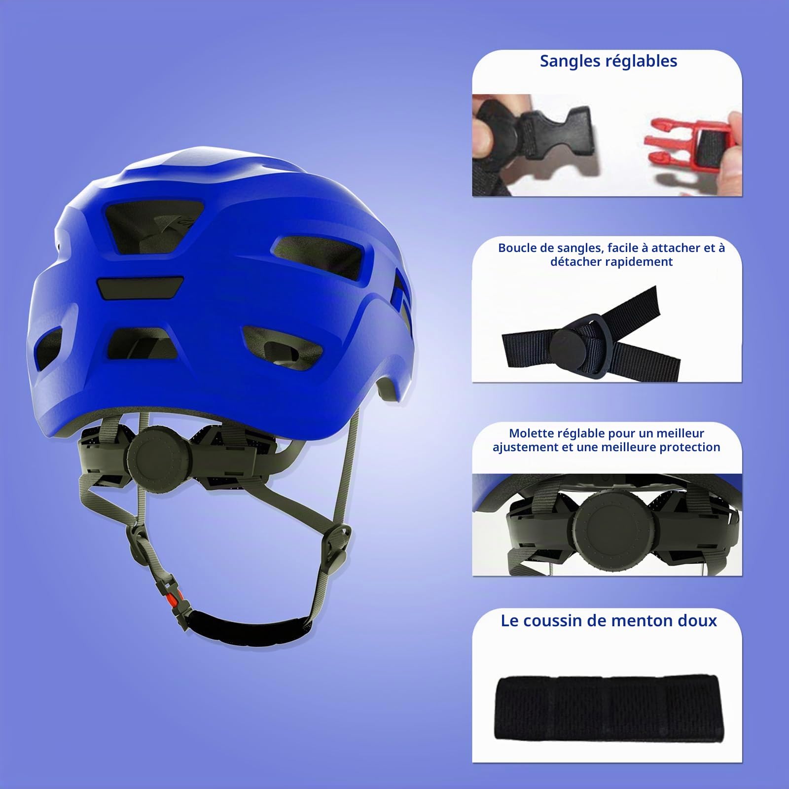 XJD Casque de vélo Enfant garçon, Casque Enfant réglable 48-56 cm, Casque de Skateboard pour Filles et garçons de 2 à 8 Ans ce certifié, Casque vélo Scooter bébé