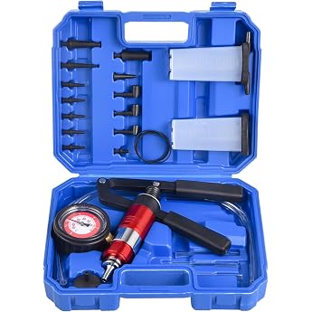 DHA Vacuum Pump Pressure Pump Brake Bleeder Vacuum Tester Kit, Car Vacuum Pump Brakes Bleeding Tester Vacuum Pressure Vacuum 