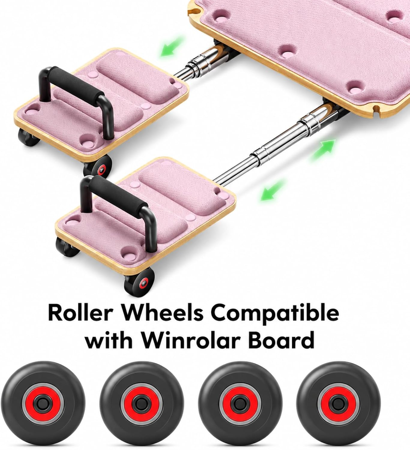 Accessories for Winrolar Pilates Reformer,a Wheel withbolt for Pilates Wood Reformer Machine for Home