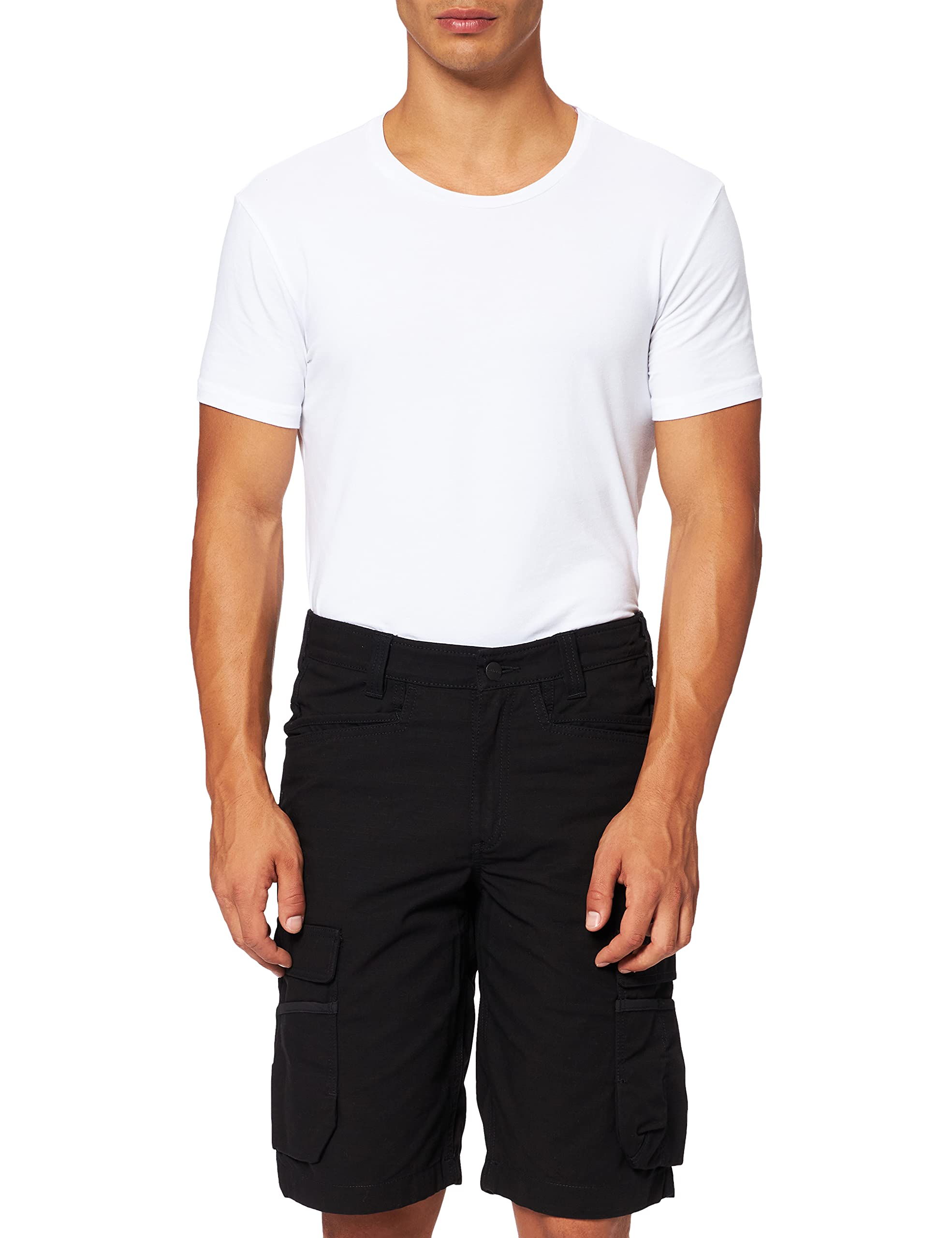 Carhartt Hombre Rugged Flex - Pantalón Corto de Trabajo Ripstop de Ajuste Relajado