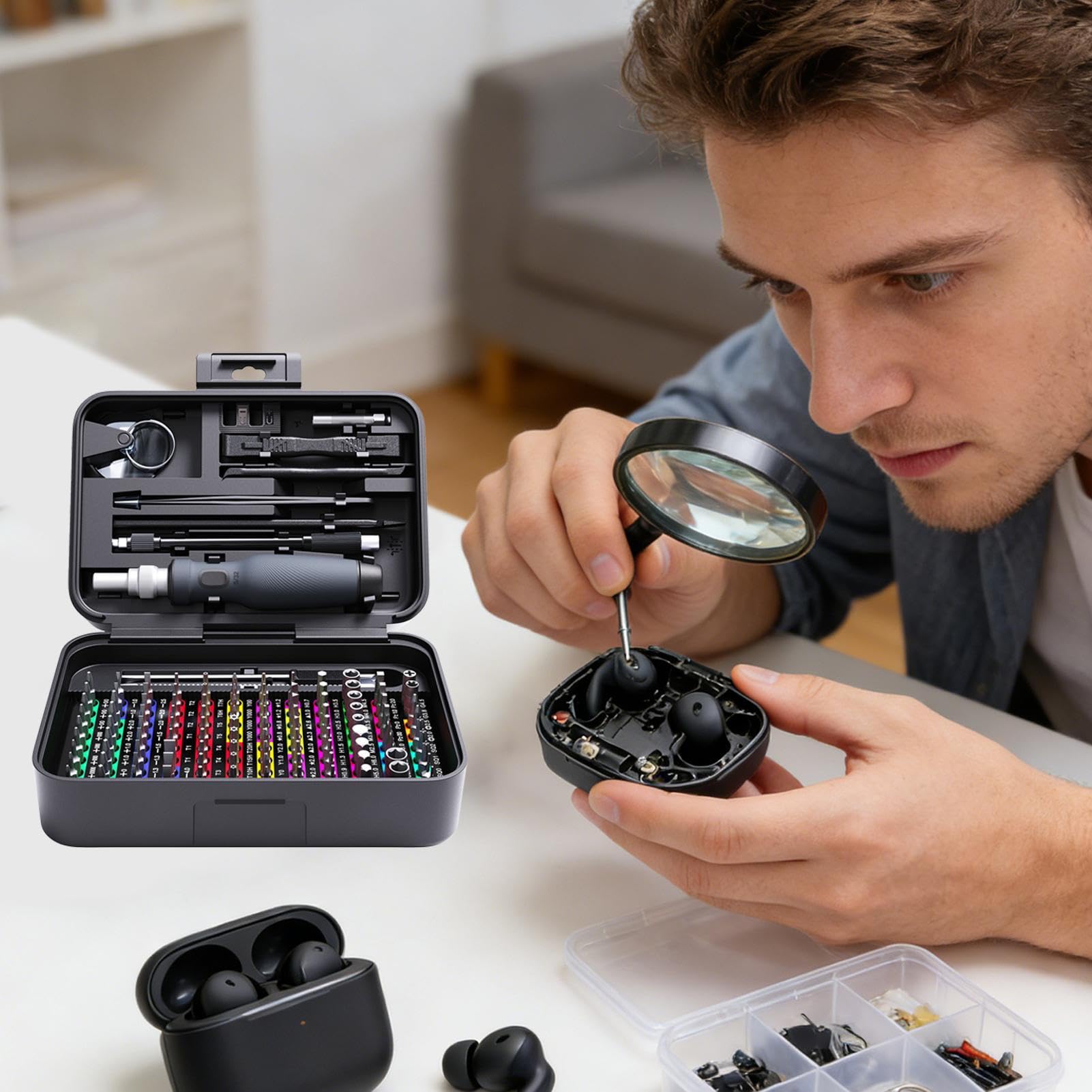 Schraubendreher Ergonomisch und rutschfest für präzise Reparaturen | Schraubendreher-Kit Werkzeug-Set Brille Reparatur-Kit Für Telefon Laptop Brille Kamera Mechanik Haus Auto Reisen Tägliche