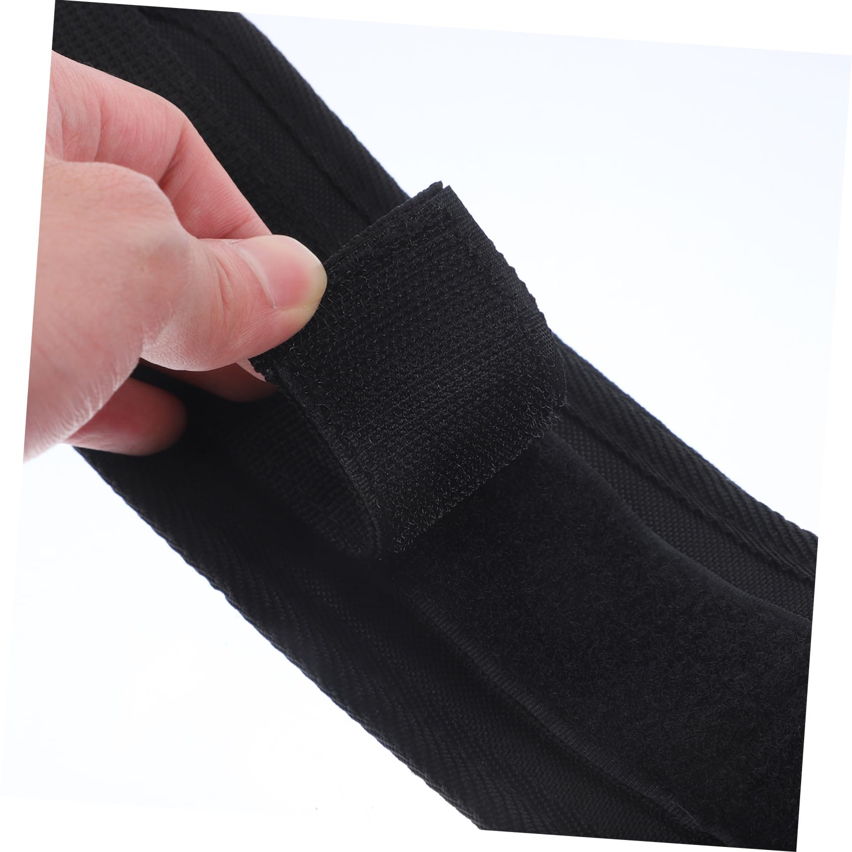 POPETPOP Fasce di Resistenza per Allenamento Salto Basket Regolabili in Lattice Nero Set da 2 (40 Lbs) Attrezzatura Sportiva per Potenziamento Muscolare Gambe Uso Domestico e Palestra