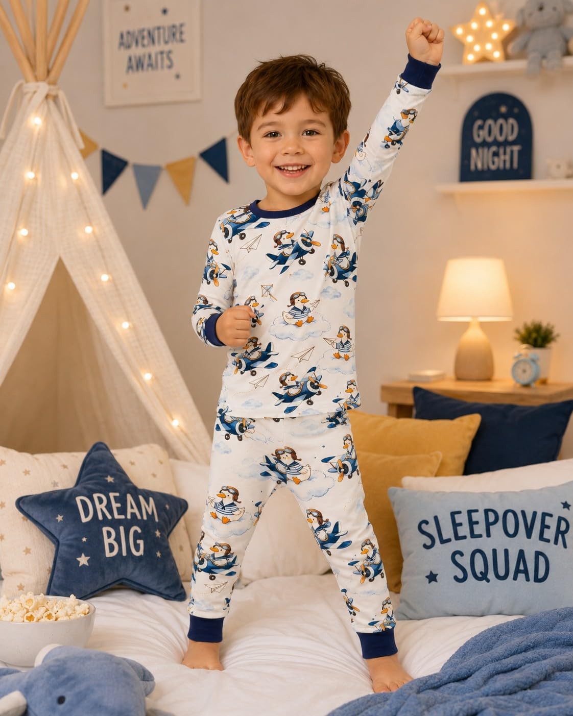 GUISBY Kids Rayon of Bmamoo Pajamas Set