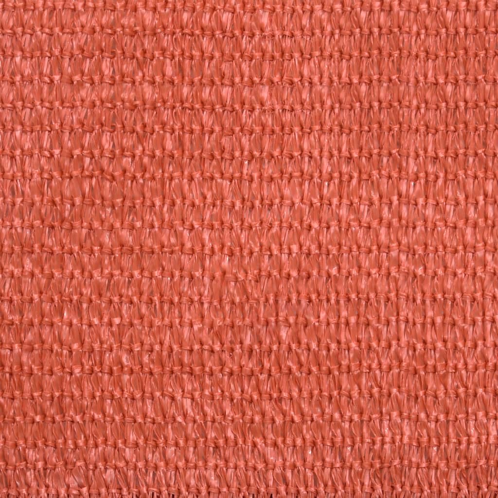 Vela Parasole 160 g/m² Terracotta 7x7 m in HDPE,Vela Parasole,Vele Parasole da Giardino,Tenda a Vela Parasole,Respirante,Impermeable,Anti UV -311335