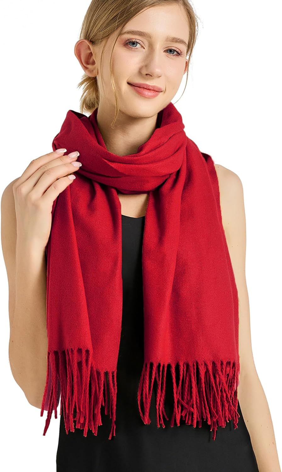 Ciormis Pashmina Scarf for Women, Soft Pashminas Shawls and Wraps for Evening Dresses, Wedding Bride Bridesmaid Shawls Scarf - Image 6