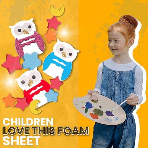 Vista 12 de 24 hojas de espuma EVA blanca para cosplay en hojas de 9 x 12 pulgadas; espuma gruesa de alta densidad 187.4 lbs/m³, 0.079 in (1/12 pulgadas); ideal