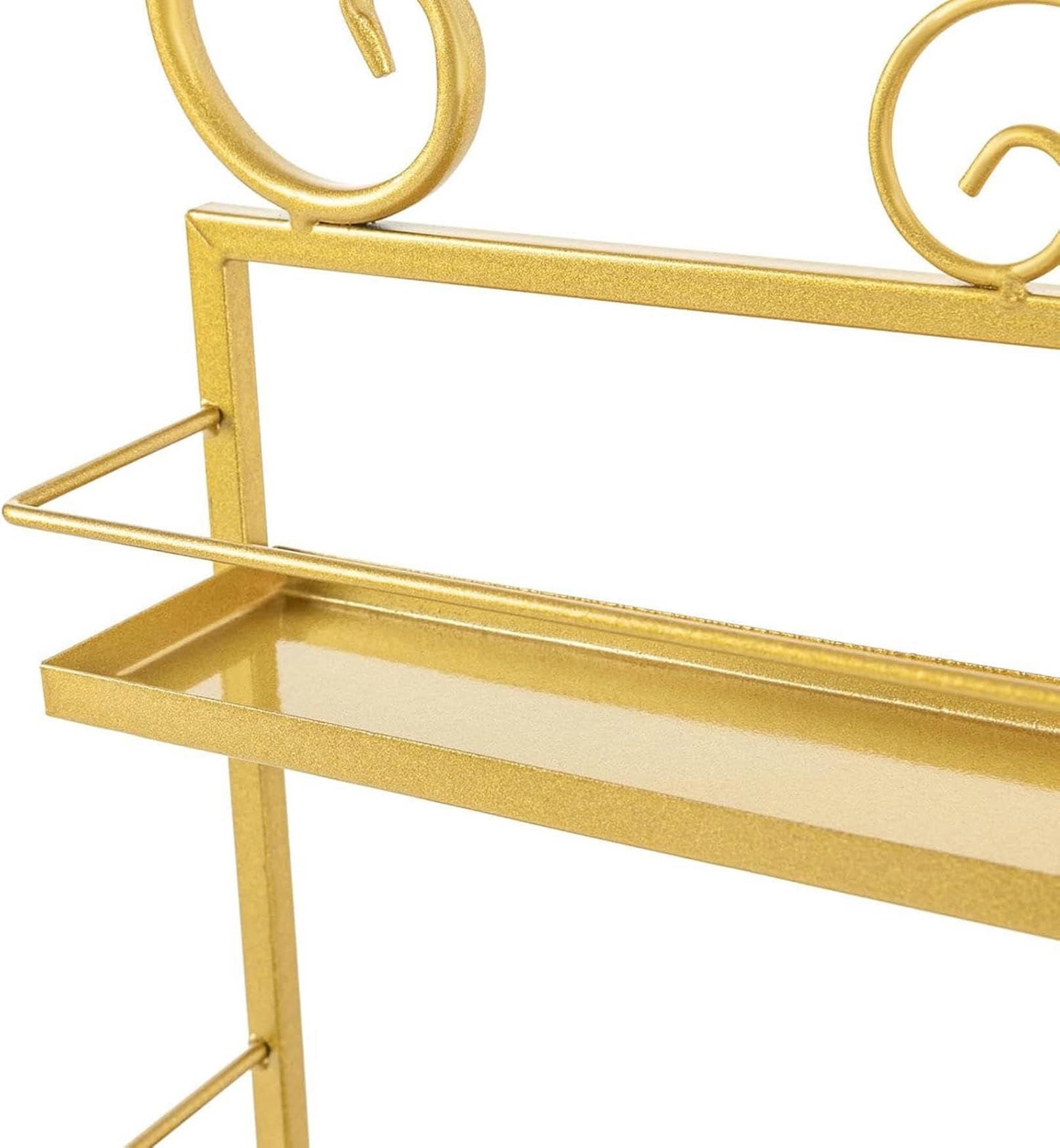 Organizador de esmaltes de uñas de Pared: Organizador de esmaltes de uñas de 5 Niveles para Montaje en Pared, Fabricado en Metal, Adecuado para Salones de uñas y centros de Belleza, Soporte