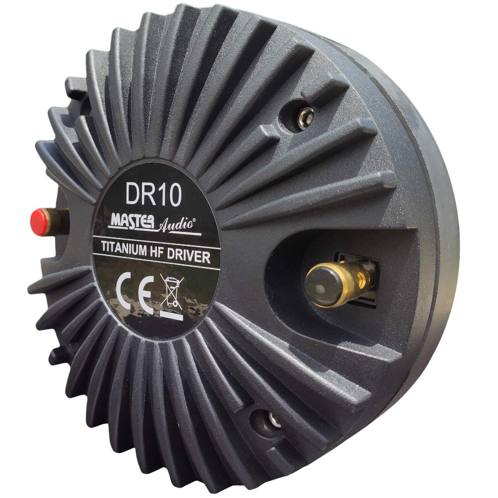 MASTER AUDIO 1 Driver DR10 Tweeter à Compression 500 Watts rms 1000 Watts Max Professionnel pour Disco DJ 110 DB 7.20 cm Bobine, 1 pièce