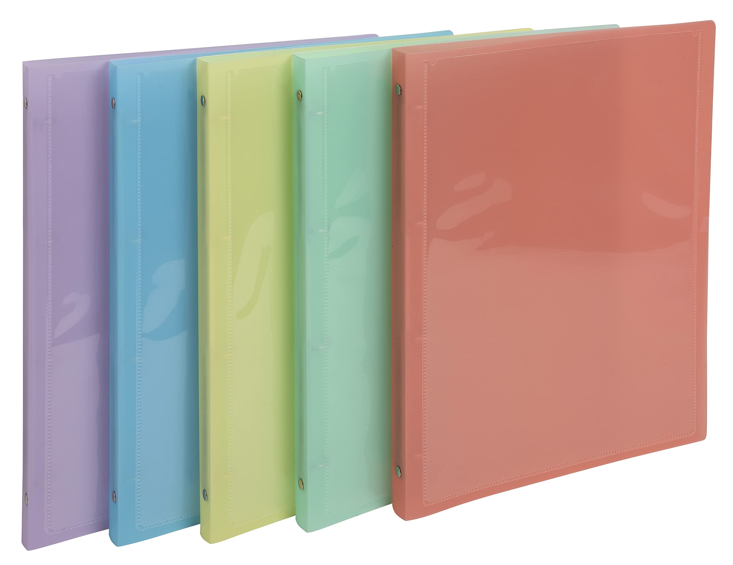 Exacompta 51279E - Class. KREACOVER PASTEL PP 4ax 15mm Ass. Paquet de 5