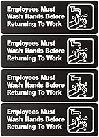 Vista 1 de Faittoo Letrero de plástico acrílico de 9 x 3 pulgadas con símbolos, autoadhesivo, para restaurante, hotel, motel, paradas de descanso, baños Blanco