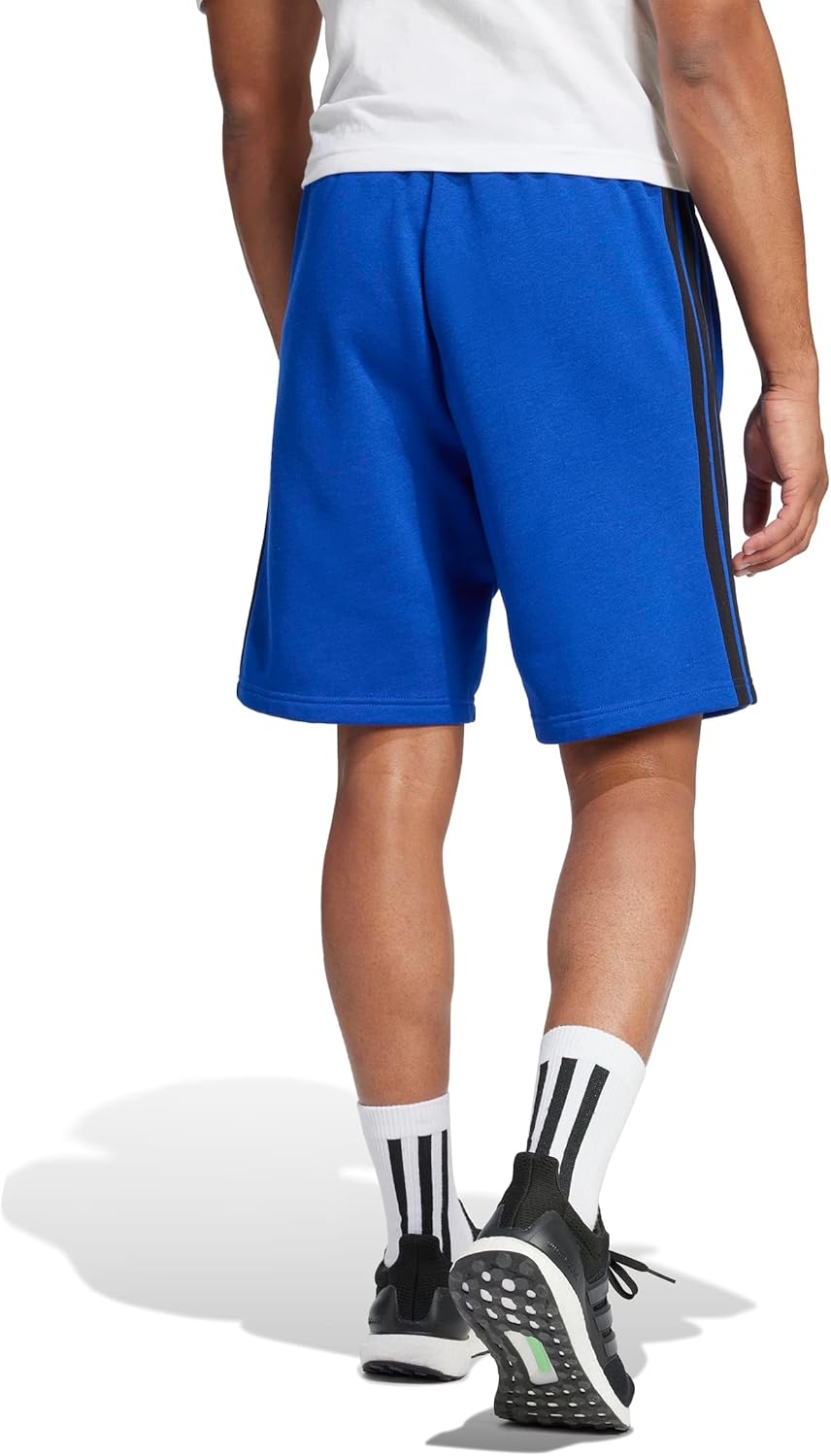 adidas Mens Essentials 3-Stripes Fleece 9-inch Shorts