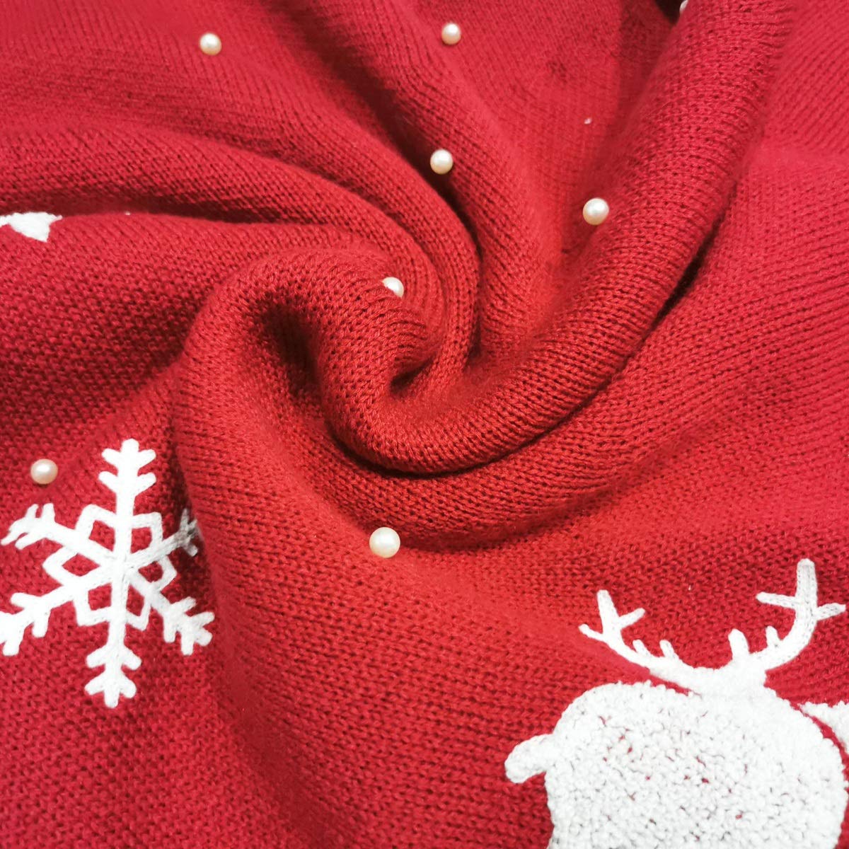 Tappeto sottostante Decorazione per albero di Nata Gonna for albero di Natale in maglia con stampa floreale da 48 pollici for casa, ufficio, feste, interni ed esterni