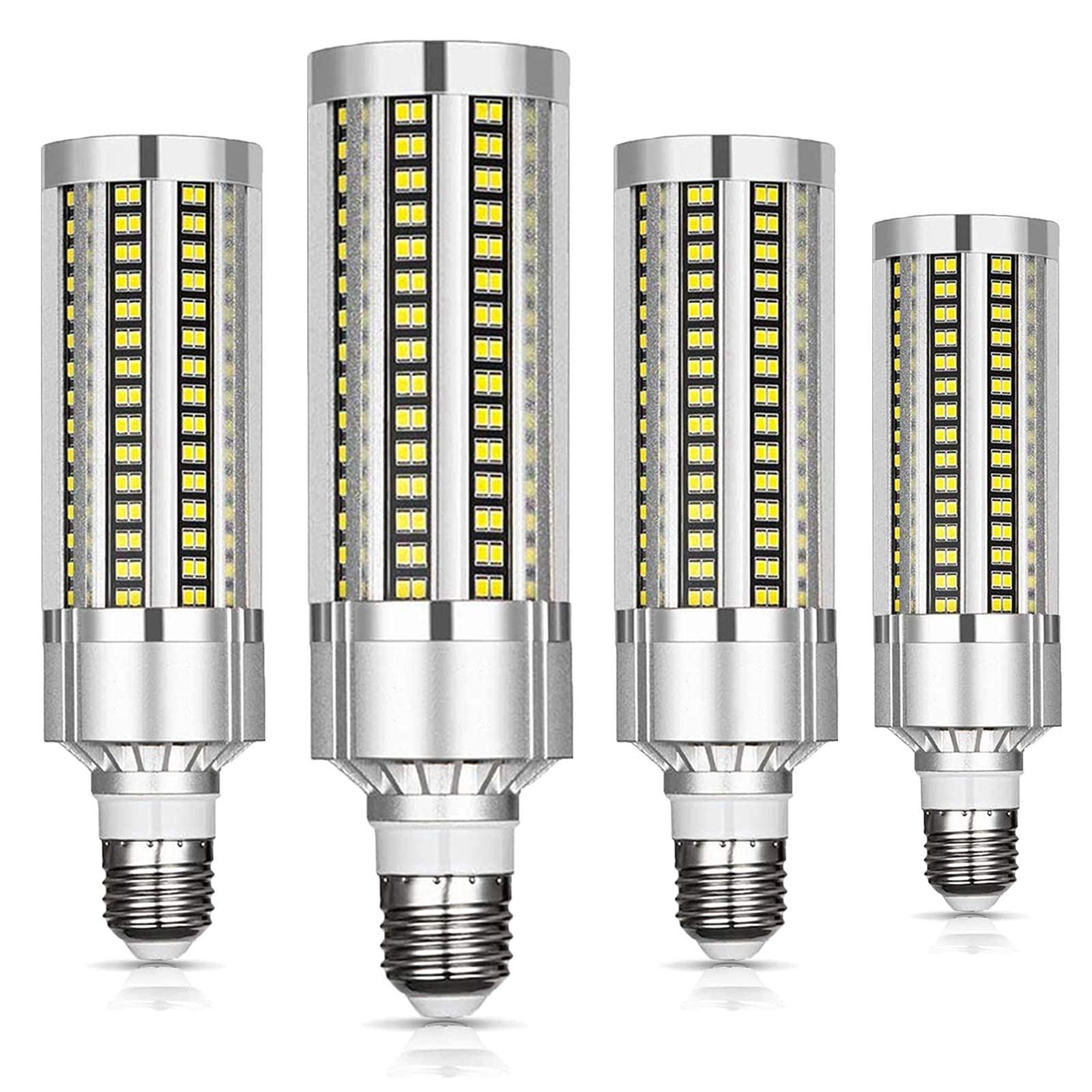 Confezione da 4 lampadine LED a mais E27 E39 super luminose da 60 W AC 1200-277 V Angolo del fascio 360° 7200 lumen equivalenti a 600 W a incandescenza,per illuminazione residenziale e commerciale sen