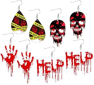 DOWAY Portachiavi Acrilico A Forma Di Teschio Spettrale - Tema Pirata E Halloween - Gotico, Leggero, Con Moschettone - Regalo Donna - 5