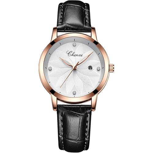 MASTOP Women's Watches Quartz Watches Ladies Fashion Dress Watch Luxury Watch Leather Strap Watches with Date