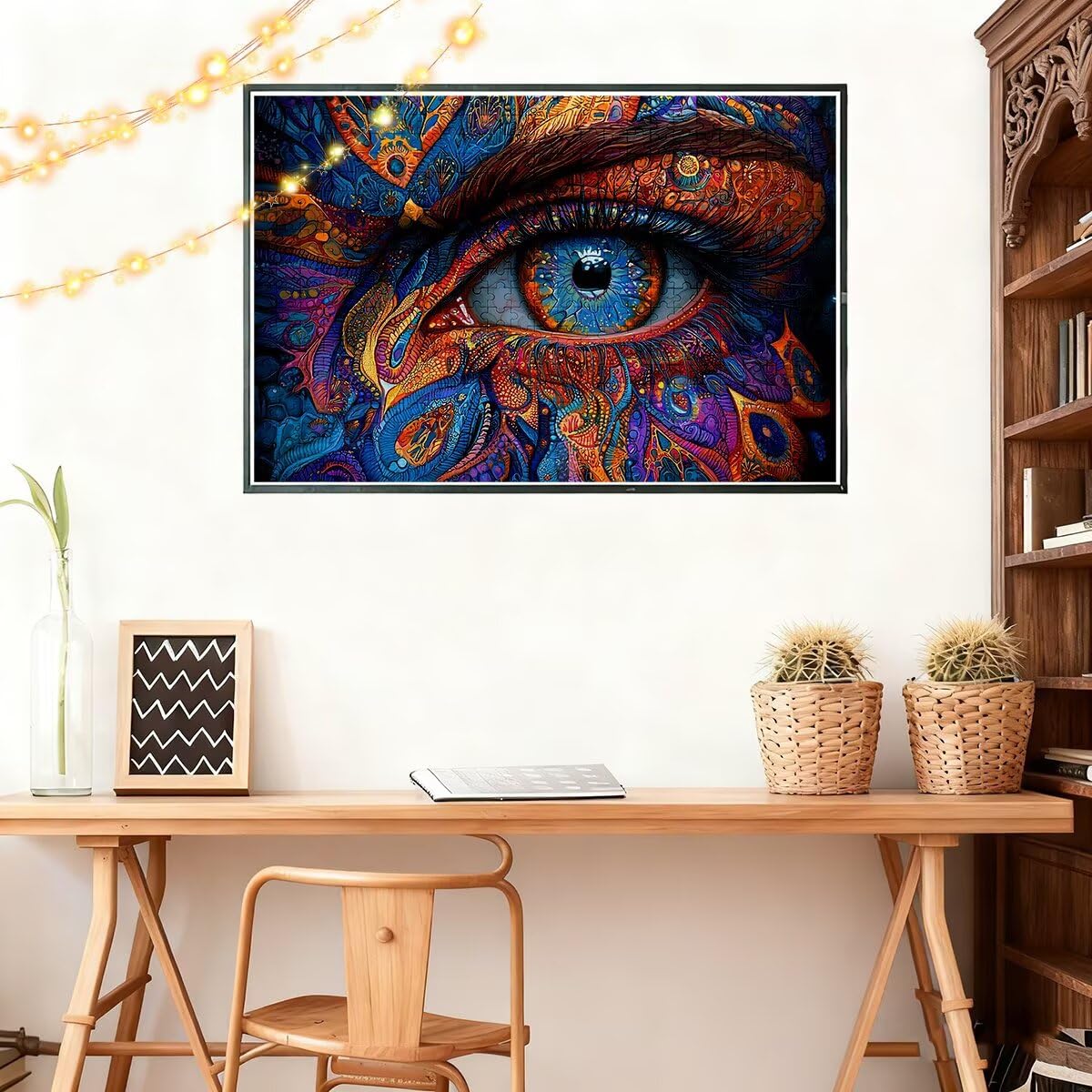 Puzzle 3000 sztuk Abstrakcyjne Puzzle Oko Wymiary 122x81 cm Puzzle Dla Dorosłych Kreatywna Rozrywka, Śmieszne Klasyczne Puzzle Zabawki Edukacyjne Oryginalne Prezenty Dla Kobiet D-28