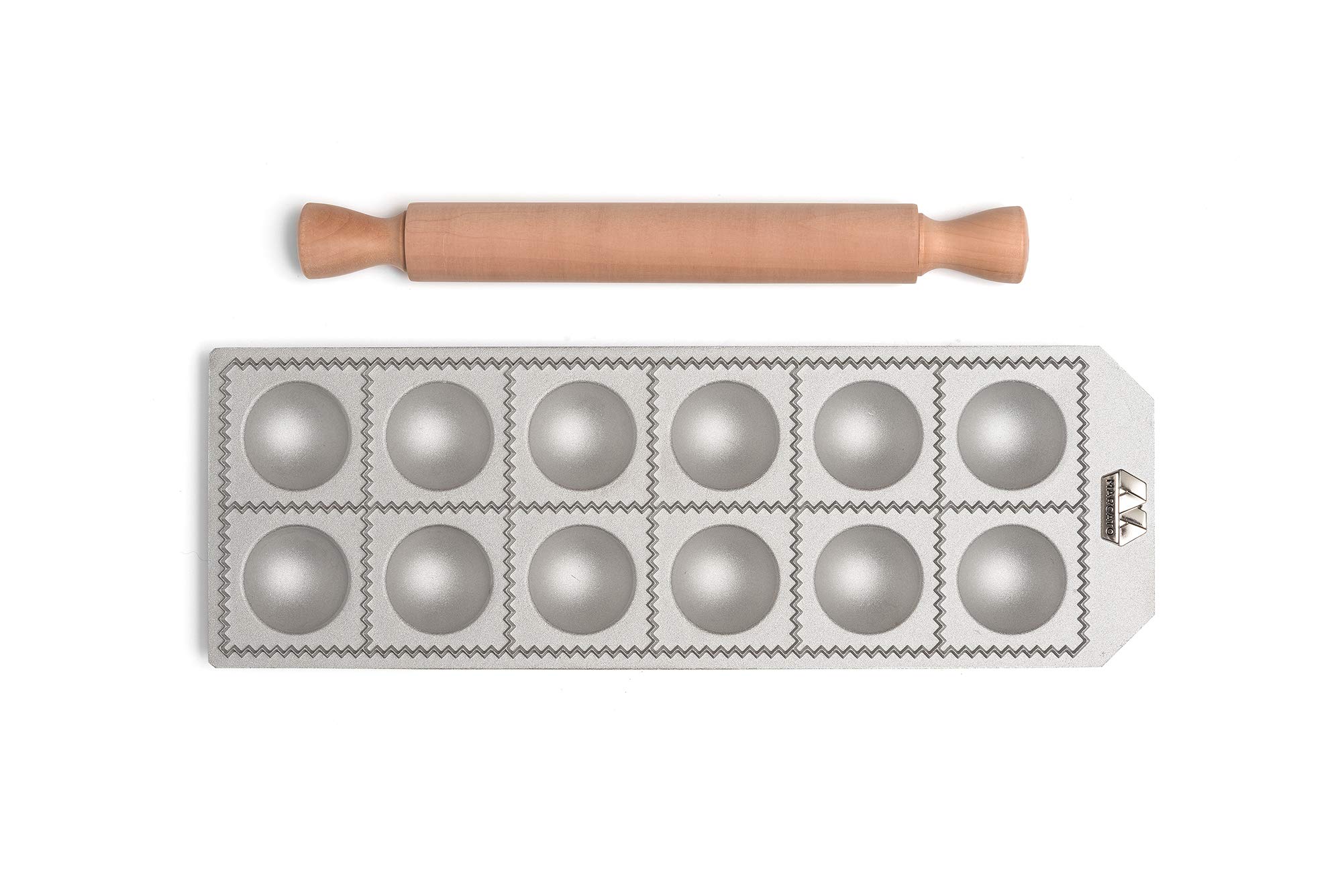Marcato moule à ravioli - 12 raviolis ronds 5,5cm 8383