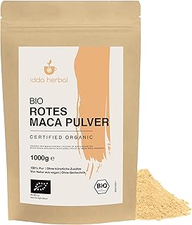 Maca Pulver rot aus Peru BIO 1kg, rote Macawurzel gemahlen, bio Maca Pulver, glutenfrei
