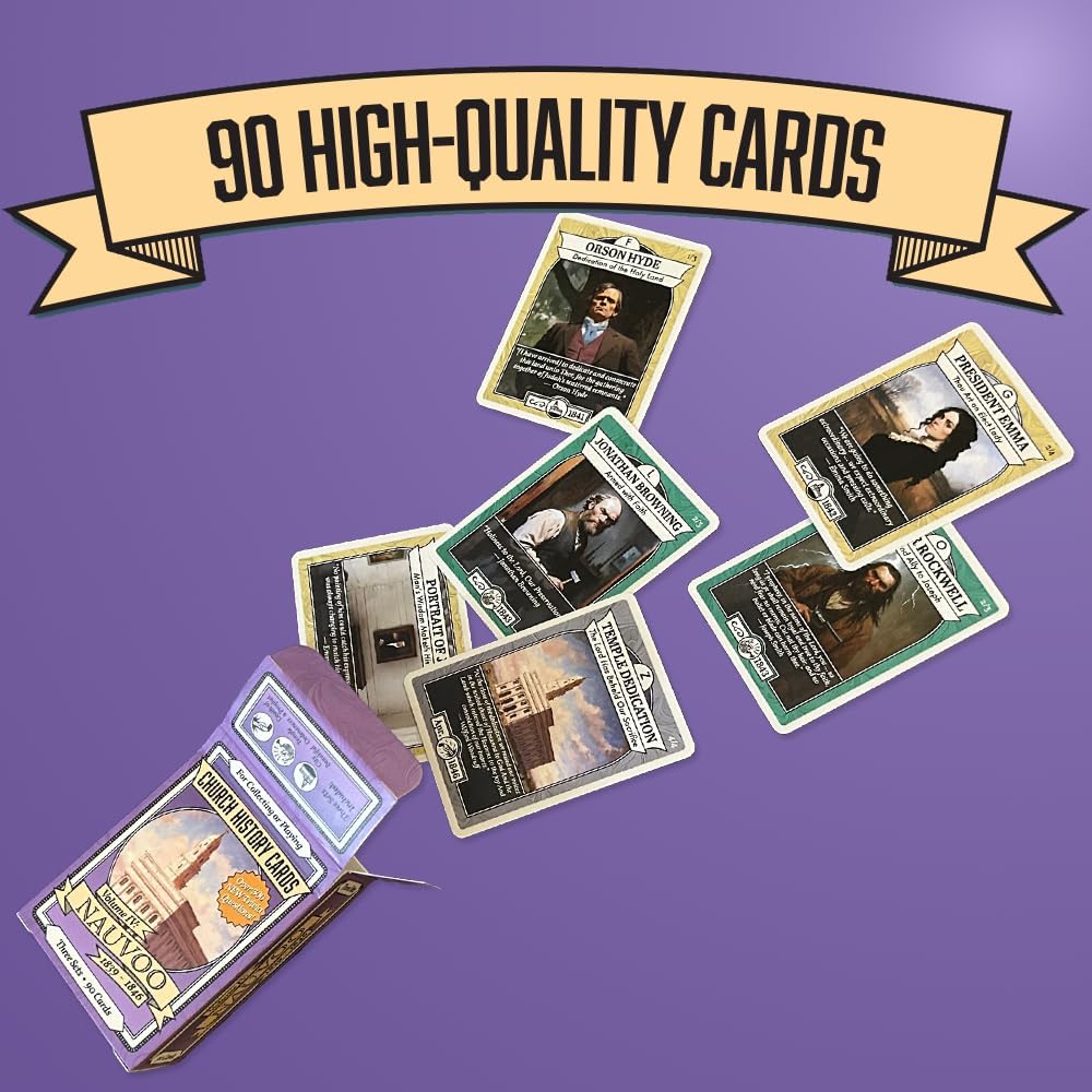 Latter-Day Saints Volume IV: Nauvoo | Standalone Game | 90 Cards | Over 300 New Trivia Questions | Cards for Collecting and Playing | 1-4 Players | Explore Church History
