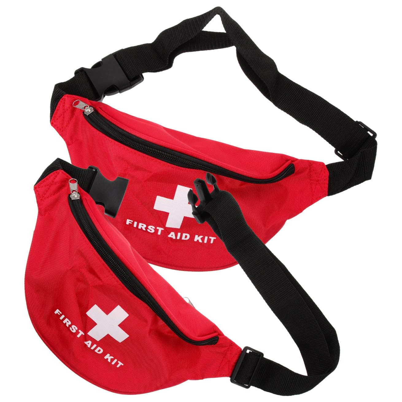 ibasenice 5 Set Sacca Di Pronto Soccorso Borsa Di Emergenza Dell'auto Borsa Per Attrezzature Mediche Borsa Medica Vuota Borsa Di Emergenza Vuota Tela Di Nylon Rosso 2 Pezzi*5