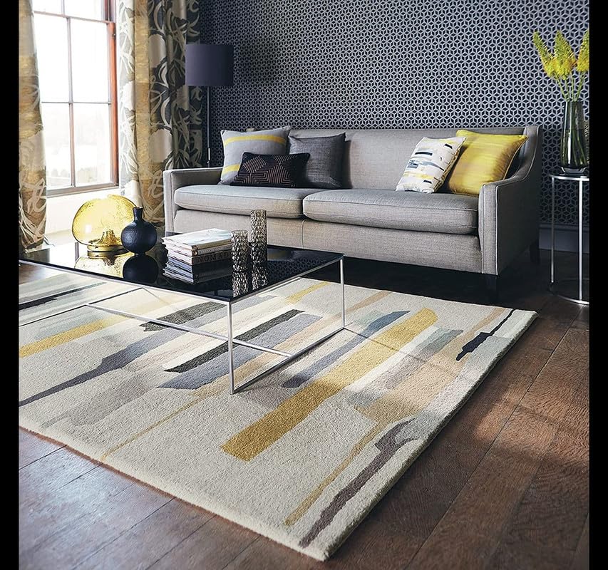 Image of Carpets and Rugs Handwoven Woolen Thick Floral and Contemporary Designs for Area Rugs, Carpets for Living Room, Bedroom, Hall Size 9x12 feet