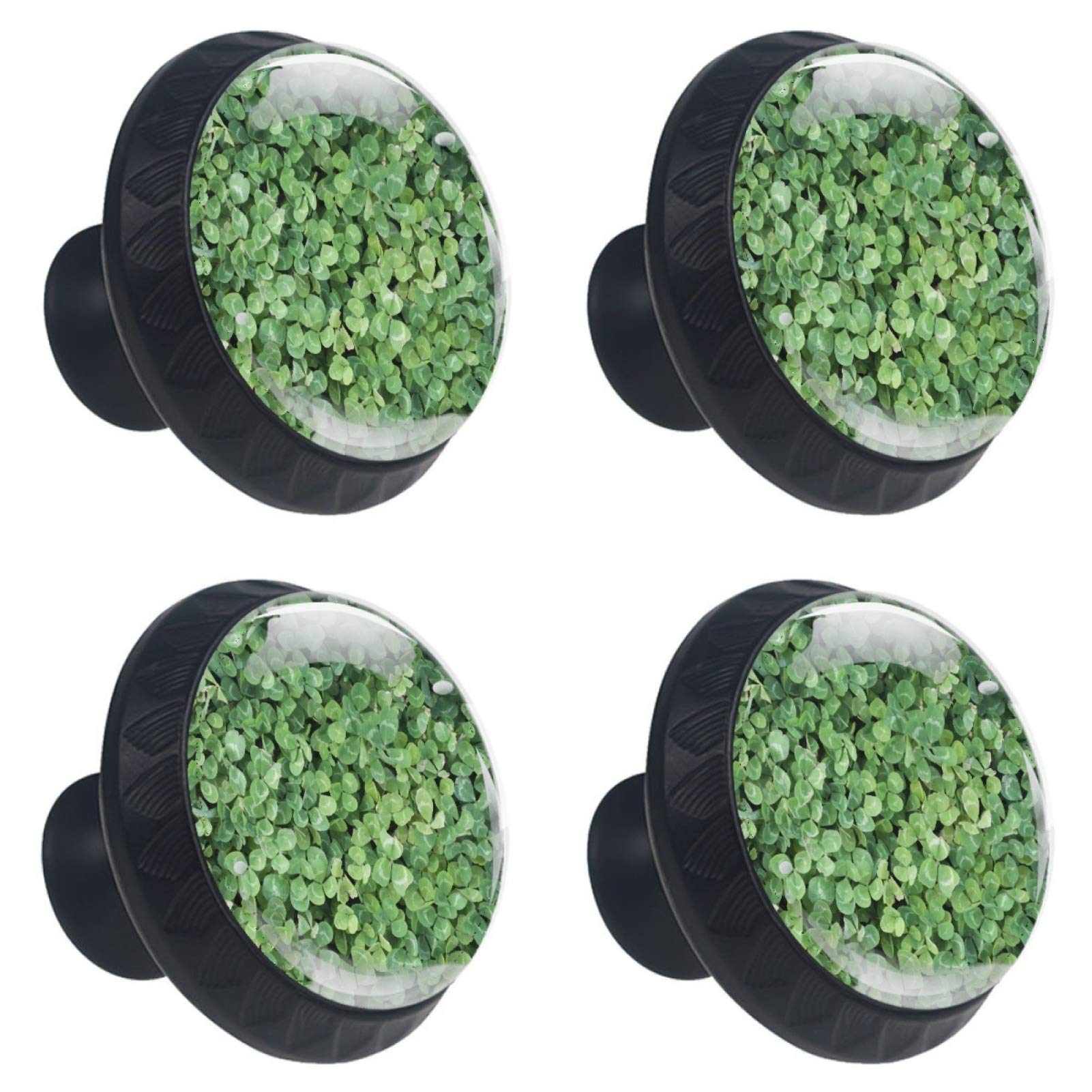 Bouton de meuble trèfle en verre pour relooker les tiroirs de la cuisine et du salon