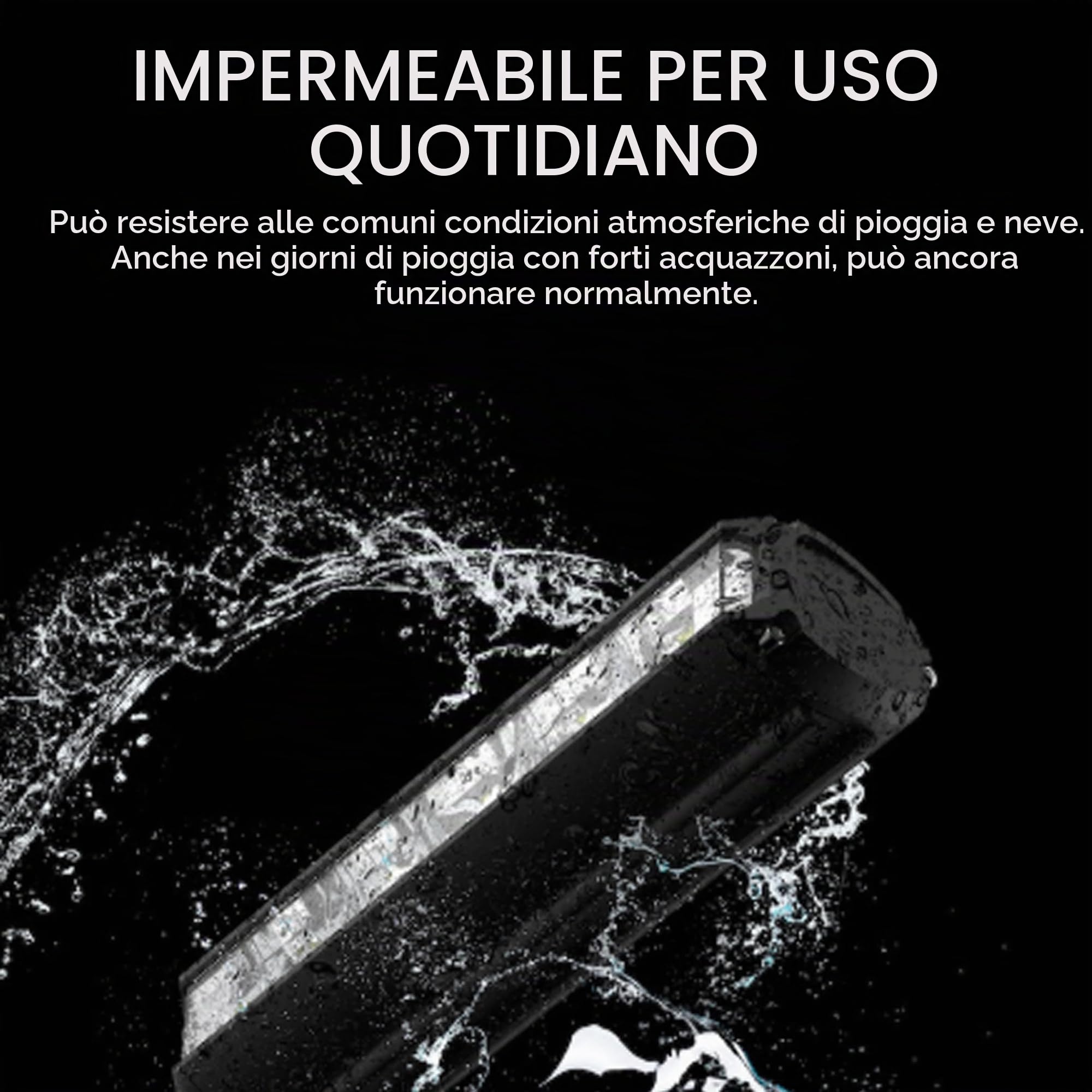Luce Anteriore per Bici, Faro per Bici Ricaricabile, Barra in Lega di Alluminio da 20000 Lumen con Ricarica Inversa da 10000 mAh, Accessori per la Guida Notturna