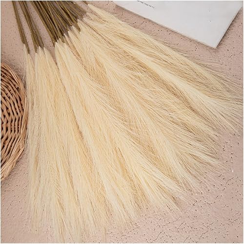 Miniatura 5 de Decoración de 21.7 in, 1020 piezas de flores artificiales para decoración de mesa de fiesta, decoración del hogar, caña sintética, decoración de