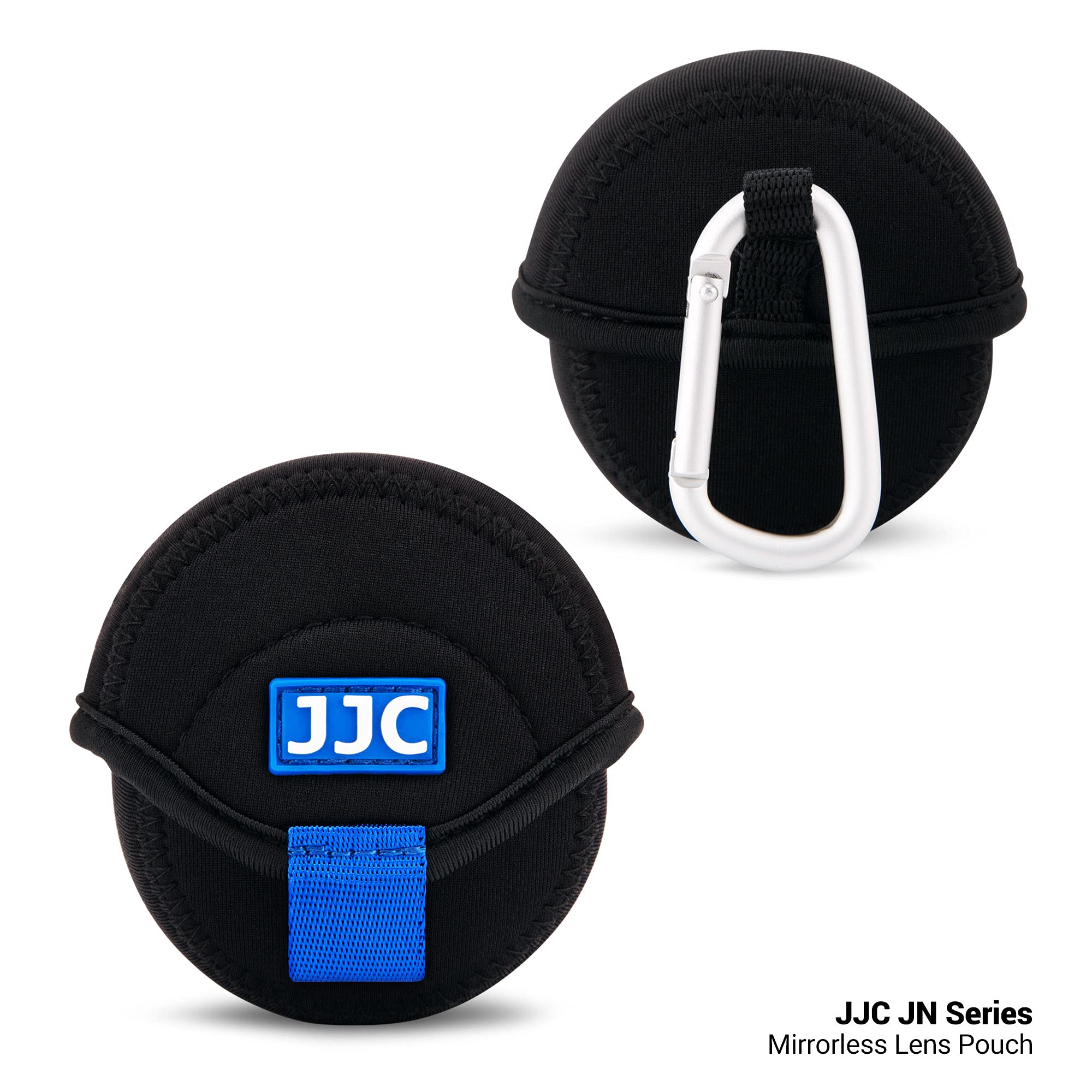 JJC - Custodia protettiva per custodia per obiettivo mirrorless per obiettivi Canon Fuji Olympus Nikon (dimensioni interne 2,4 "x 1,6")