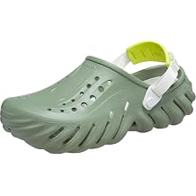 Crocs Unisex Adult Echo Clog, Moss, 6 Women/4 Men